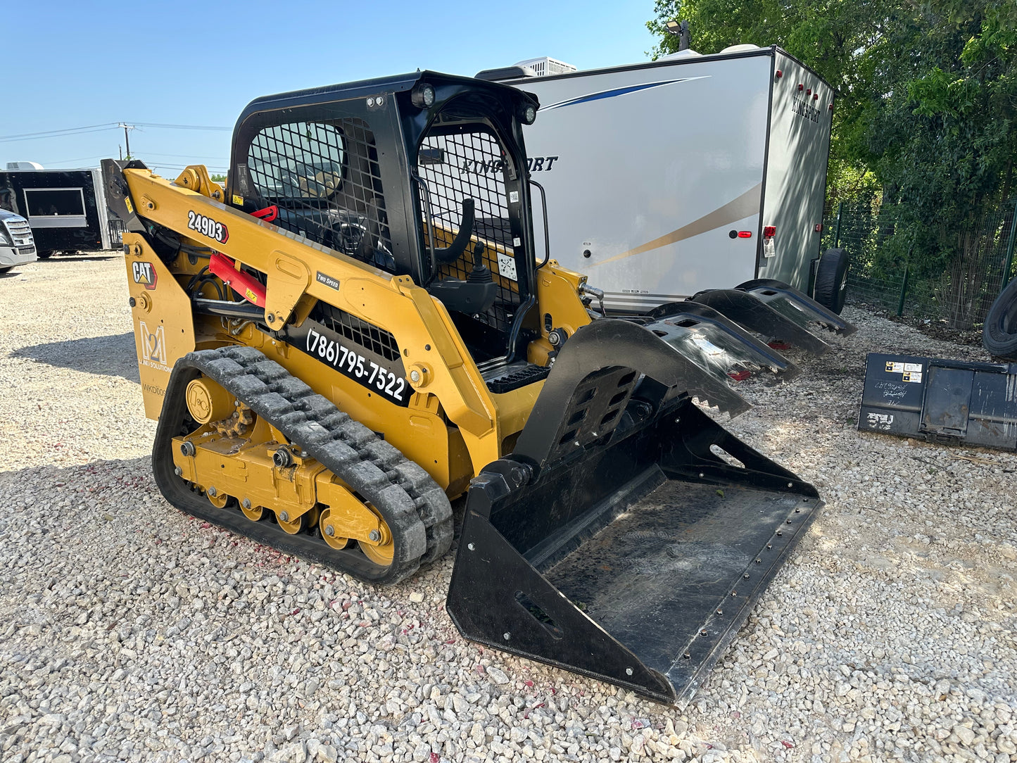 Open Cabin Track Loader