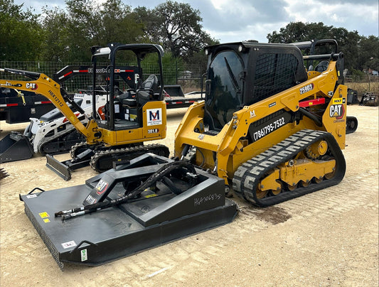Closed Cabin Skid Steer - Brush Hog Combo