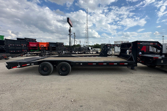 RawMaxx Gooseneck 25' Equipment Hauler w/ Mega Ramps